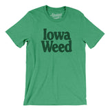 Iowa Weed Men/Unisex T-Shirt-Heather Kelly-Allegiant Goods Co. Vintage Sports Apparel