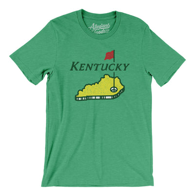 Kentucky Golf Men/Unisex T-Shirt-Heather Kelly-Allegiant Goods Co. Vintage Sports Apparel