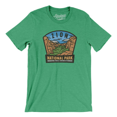 Zion National Park Badge Men/Unisex T-Shirt-Allegiant Goods Co. Vintage Sports Apparel