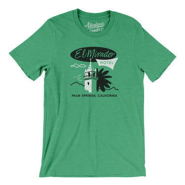 El Mirador Hotel Palm Springs Men/Unisex T-Shirt-Heather Kelly-Allegiant Goods Co. Vintage Sports Apparel