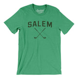 Salem Golf Men/Unisex T-Shirt-Heather Kelly-Allegiant Goods Co. Vintage Sports Apparel