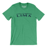 Actually It's Pronounced Lima Men/Unisex T-Shirt-Heather Kelly-Allegiant Goods Co. Vintage Sports Apparel