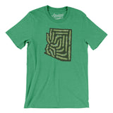 Arizona Golf Course Men/Unisex T-Shirt-Heather Kelly-Allegiant Goods Co. Vintage Sports Apparel