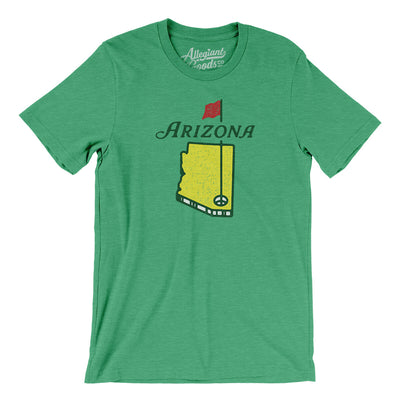 Arizona Golf Men/Unisex T-Shirt-Heather Kelly-Allegiant Goods Co. Vintage Sports Apparel