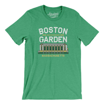 Boston Garden Men/Unisex T-Shirt-Heather Kelly-Allegiant Goods Co. Vintage Sports Apparel