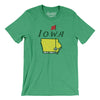 Iowa Golf Men/Unisex T-Shirt-Heather Kelly-Allegiant Goods Co. Vintage Sports Apparel