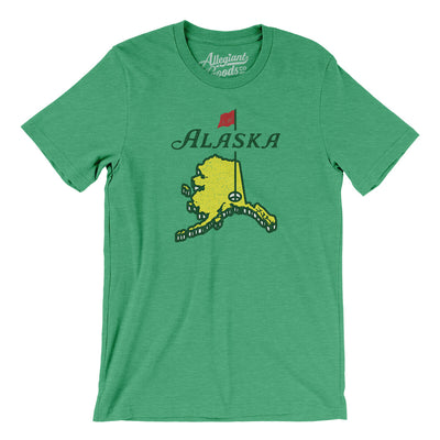 Alaska Golf Men/Unisex T-Shirt-Heather Kelly-Allegiant Goods Co. Vintage Sports Apparel