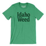 Idaho Weed Men/Unisex T-Shirt-Heather Kelly-Allegiant Goods Co. Vintage Sports Apparel