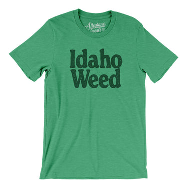 Idaho Weed Men/Unisex T-Shirt-Heather Kelly-Allegiant Goods Co. Vintage Sports Apparel