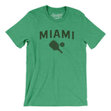 Miami Pickleball Men/Unisex T-Shirt-Heather Kelly-Allegiant Goods Co. Vintage Sports Apparel