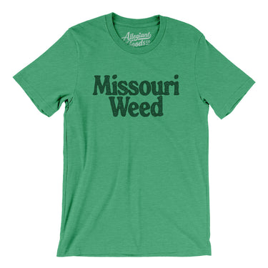 Missouri Weed Men/Unisex T-Shirt-Heather Kelly-Allegiant Goods Co. Vintage Sports Apparel