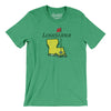Louisiana Golf Men/Unisex T-Shirt-Heather Kelly-Allegiant Goods Co. Vintage Sports Apparel