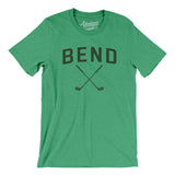 Bend Golf Men/Unisex T-Shirt-Heather Kelly-Allegiant Goods Co. Vintage Sports Apparel