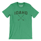Idaho Golf Men/Unisex T-Shirt-Heather Kelly-Allegiant Goods Co. Vintage Sports Apparel