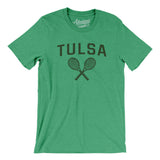 Tulsa Tennis Men/Unisex T-Shirt-Heather Kelly-Allegiant Goods Co. Vintage Sports Apparel