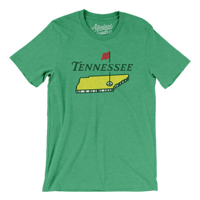 Tennessee Golf Men/Unisex T-Shirt-Heather Kelly-Allegiant Goods Co. Vintage Sports Apparel