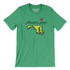 Maryland Golf Men/Unisex T-Shirt-Heather Kelly-Allegiant Goods Co. Vintage Sports Apparel