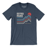 Estes Park Colorado Men/Unisex T-Shirt-Heather Navy-Allegiant Goods Co. Vintage Sports Apparel