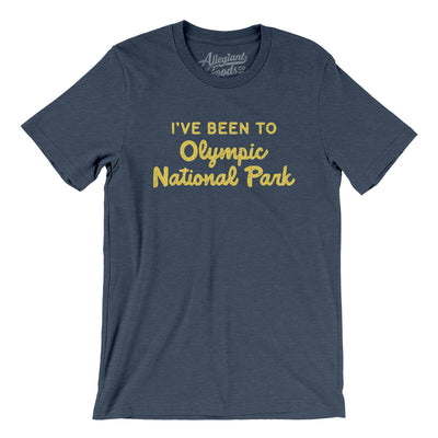 I've Been To Olympic National Park Men/Unisex T-Shirt-Heather Navy-Allegiant Goods Co. Vintage Sports Apparel