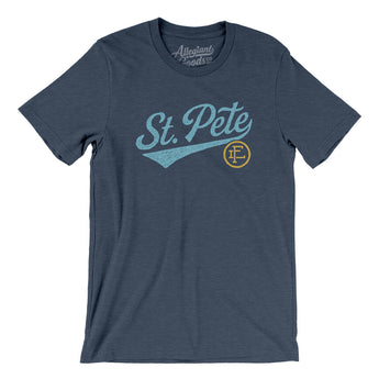 St Pete Vintage Script Men/Unisex T-Shirt-Allegiant Goods Co. Vintage Sports Apparel