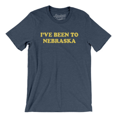 I've Been To Nebraska Men/Unisex T-Shirt-Heather Navy-Allegiant Goods Co. Vintage Sports Apparel