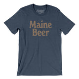 Maine Beer Men/Unisex T-Shirt-Heather Navy-Allegiant Goods Co. Vintage Sports Apparel