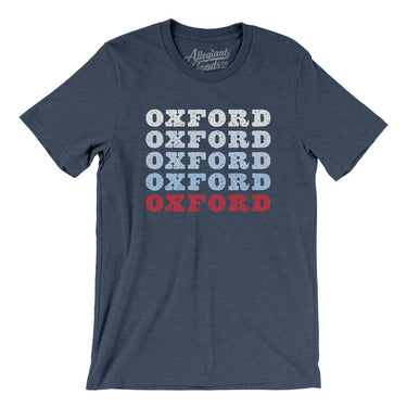 Oxford Repeat Men/Unisex T-Shirt-Heather Navy-Allegiant Goods Co. Vintage Sports Apparel