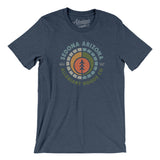 Sedona Arizona Retro Badge Men/Unisex T-Shirt-Heather Navy-Allegiant Goods Co. Vintage Sports Apparel