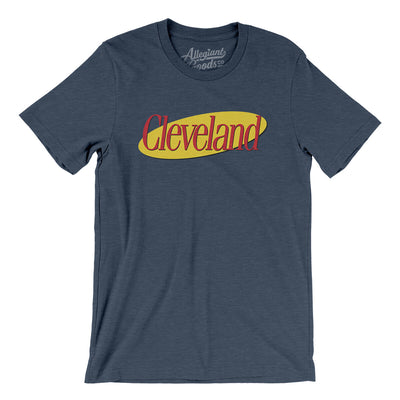 Cleveland Seinfeld Men/Unisex T-Shirt-Heather Navy-Allegiant Goods Co. Vintage Sports Apparel