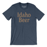 Idaho Beer Men/Unisex T-Shirt-Heather Navy-Allegiant Goods Co. Vintage Sports Apparel