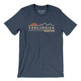 Terlingua Mountain Sunset Men/Unisex T-Shirt-Heather Navy-Allegiant Goods Co. Vintage Sports Apparel