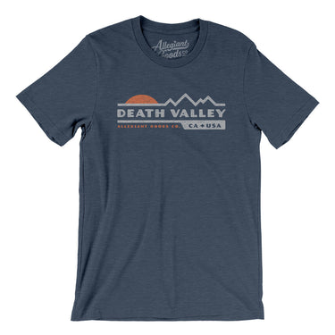 Death Valley Sunset Men/Unisex T-Shirt-Heather Navy-Allegiant Goods Co. Vintage Sports Apparel