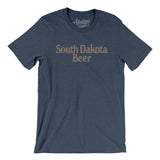 South Dakota Beer Men/Unisex T-Shirt-Heather Navy-Allegiant Goods Co. Vintage Sports Apparel