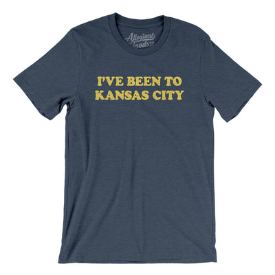 I've Been To Kansas City Men/Unisex T-Shirt-Heather Navy-Allegiant Goods Co. Vintage Sports Apparel