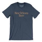New Orleans Beer Men/Unisex T-Shirt-Heather Navy-Allegiant Goods Co. Vintage Sports Apparel
