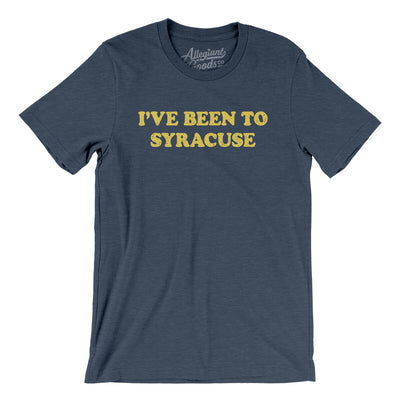 I've Been To Syracuse Men/Unisex T-Shirt-Heather Navy-Allegiant Goods Co. Vintage Sports Apparel