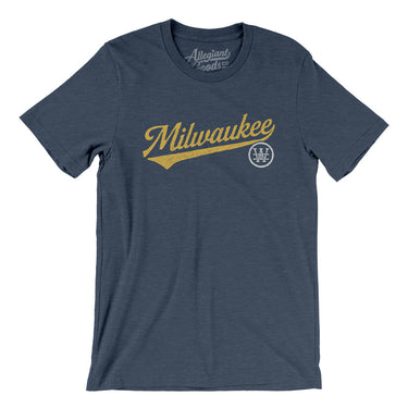 Milwaukee Vintage Script Men/Unisex T-Shirt-Allegiant Goods Co. Vintage Sports Apparel