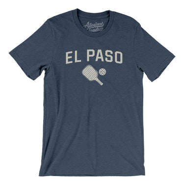 El Paso Pickleball Men/Unisex T-Shirt-Heather Navy-Allegiant Goods Co. Vintage Sports Apparel