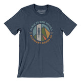 Santa Fe New Mexico Retro Badge Men/Unisex T-Shirt-Heather Navy-Allegiant Goods Co. Vintage Sports Apparel