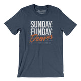 Sunday Funday Denver Men/Unisex T-Shirt-Allegiant Goods Co. Vintage Sports Apparel