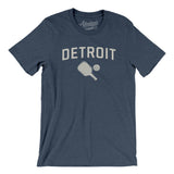 Detroit Pickleball Men/Unisex T-Shirt-Heather Navy-Allegiant Goods Co. Vintage Sports Apparel