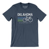 Oklahoma Cycling Men/Unisex T-Shirt-Heather Navy-Allegiant Goods Co. Vintage Sports Apparel