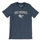 Des Moines Pickleball Men/Unisex T-Shirt-Heather Navy-Allegiant Goods Co. Vintage Sports Apparel