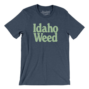 Idaho Weed Men/Unisex T-Shirt-Heather Navy-Allegiant Goods Co. Vintage Sports Apparel