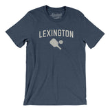 Lexington Pickleball Men/Unisex T-Shirt-Heather Navy-Allegiant Goods Co. Vintage Sports Apparel