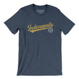 Indianapolis Vintage Script Men/Unisex T-Shirt-Allegiant Goods Co. Vintage Sports Apparel