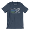 Cleveland Cycling Men/Unisex T-Shirt-Heather Navy-Allegiant Goods Co. Vintage Sports Apparel