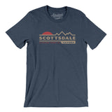 Scottsdale Mountain Sunset Men/Unisex T-Shirt-Heather Navy-Allegiant Goods Co. Vintage Sports Apparel