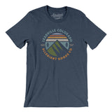 Leadville Colorado Retro Badge Men/Unisex T-Shirt-Heather Navy-Allegiant Goods Co. Vintage Sports Apparel