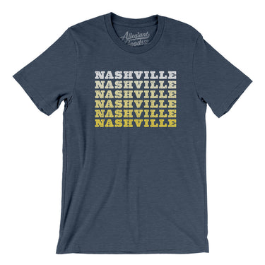 Nashville Repeat Men/Unisex T-Shirt-Heather Navy-Allegiant Goods Co. Vintage Sports Apparel